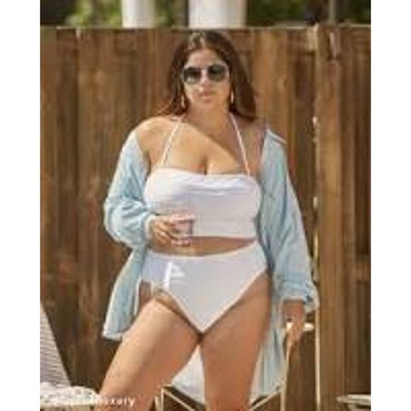 LA BLANCA White Linea Costa BIKINI BOTTOM ONLY Medium M / 8 NEW NWT LB2CE93 - Picture 1 of 13